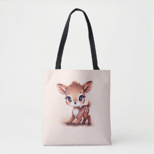 Schattige Baby Deer Tote Bag