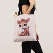 Schattige Baby Deer Tote Bag (Dichtbij)