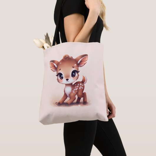 Schattige Baby Deer Tote Bag (Dichtbij)