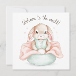 Schattige Baby Dierenillustratie Pasgeboren Groet