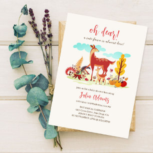 Schattige Baby Dierentuin Baby Shower Kaart