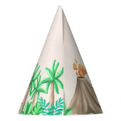 Schattige Baby Dinosaurions Birthday Feesthoedjes (Achterkant)