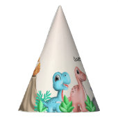 Schattige Baby Dinosaurions Birthday Feesthoedjes (Links)