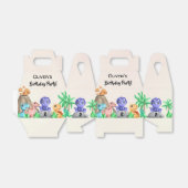 Schattige Baby Dinosaurs Birthday Party Favor Box Bedankdoosjes (Uitgevouwen)