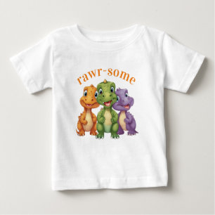 Schattige Baby Dinosaur's Party