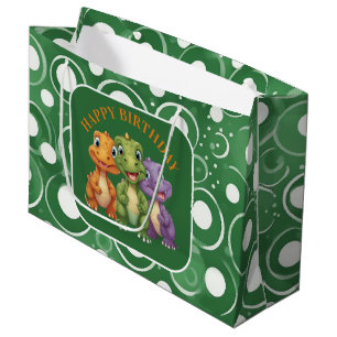 Schattige Baby Dinosaur's Party Groot Cadeauzakje