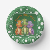 Schattige Baby Dinosaur's Party Papieren Kommen (Voorkant)