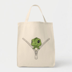 Schattige baby dinosaurus Piep Tote Bag