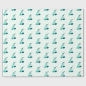 Schattige Baby Donkey Grappig inpakpapier (Vlak)