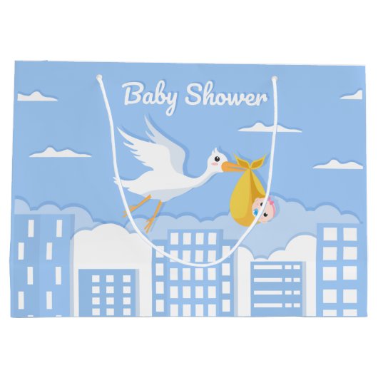 schattige baby douche groot cadeauzakje (Achterkant)