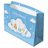 schattige baby douche groot cadeauzakje (Achterkant Gekanteld)