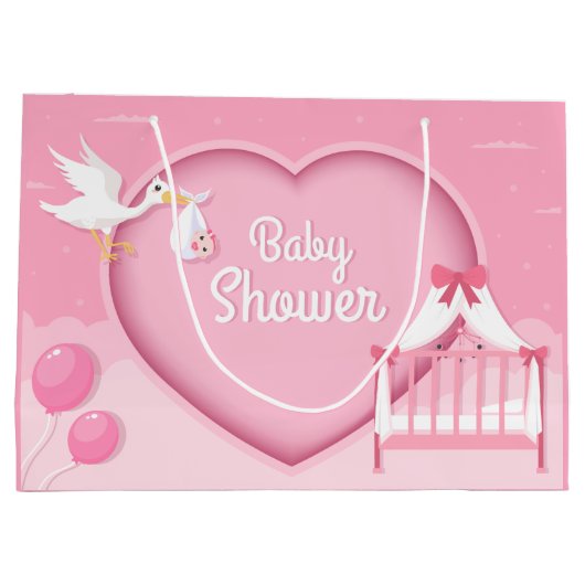 schattige baby douche groot cadeauzakje (Achterkant)