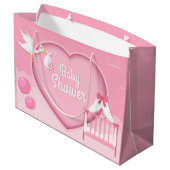 schattige baby douche groot cadeauzakje (Achterkant Gekanteld)