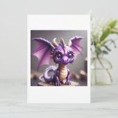 schattige baby Dragon Kaart (Staand voorkant)