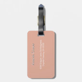 Schattige Baby Dragon met Crystal Gem: Fantasy Art Bagagelabel (Achterkant verticaal)