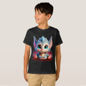 Schattige Baby Dragons | Kleurrijke Chibi Edition T-shirt (Voorkant volledig)