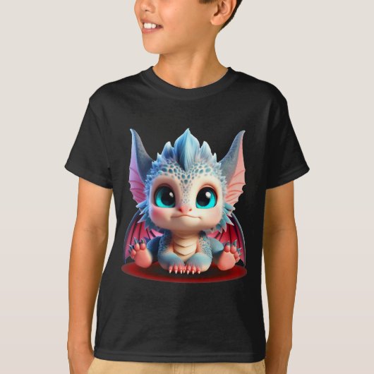 Schattige Baby Dragons | Kleurrijke Chibi Edition T-shirt (Voorkant)