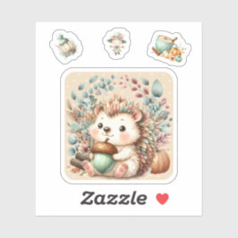 Schattige Baby egel sticker. Sticker