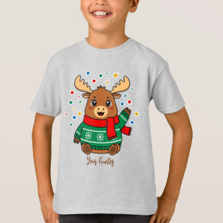 Schattige baby eland hallo t-shirt