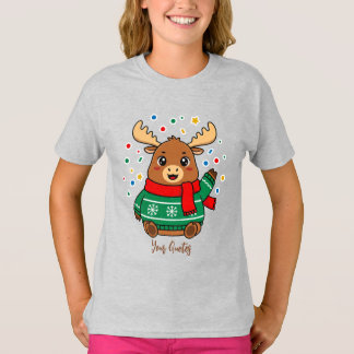 Schattige baby eland hallo t-shirt
