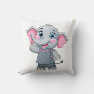 Schattige Baby Elephant Sierkussen