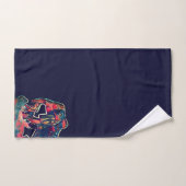 schattige baby en slijmvliesolifant  bad handdoek (Handdoek)