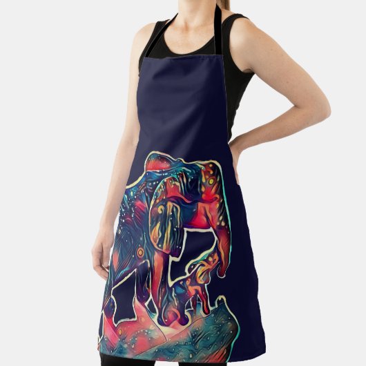 schattige baby en slijmvliesolifant schort (Insitu)