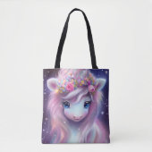Schattige Baby Fantasy Eenhoorn Tote Bag (Voorkant)