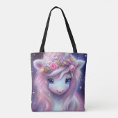 Schattige Baby Fantasy Eenhoorn Tote Bag (Achterkant)