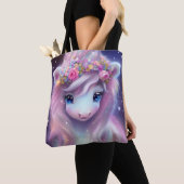 Schattige Baby Fantasy Eenhoorn Tote Bag (Dichtbij)