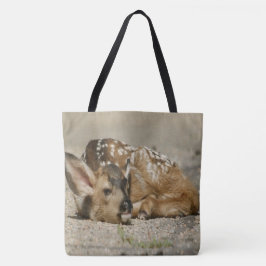 Schattige Baby Fawn Tote Bag