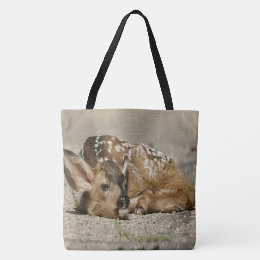 Schattige Baby Fawn Tote Bag (Voorkant)