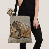 Schattige Baby Fawn Tote Bag (Dichtbij)