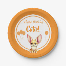 Schattige Baby Fennec Fox Papier Bord
