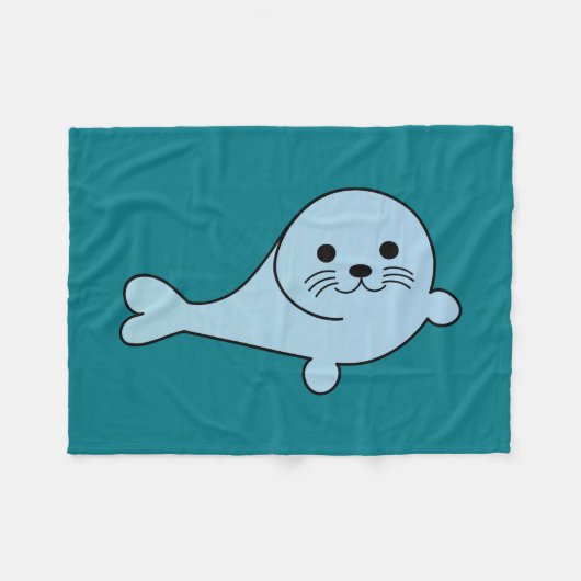 Schattige Baby Fleece Deken (Voorkant (Horizontaal))