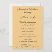 Schattige Baby Fles Puppy Hond, Baby shower Kaart (Achterkant)