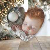 Schattige Baby-foto | Baby's eerste kerst Ornament