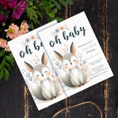 Schattige Baby Fox Baby shower uitnodiging