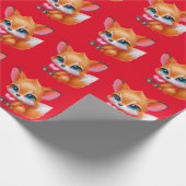 Schattige Baby Fox Cadeaupapier (Hoek)