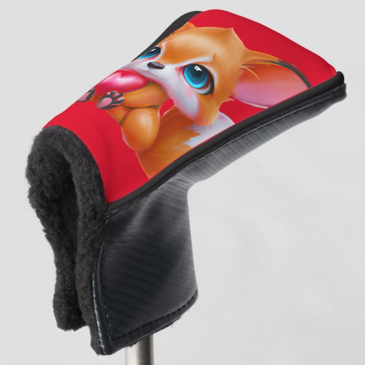 Schattige Baby Fox Golfheadcover (3/4 voorkant)