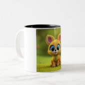 schattige Baby Fox Meadow Mok (Voorkant links)