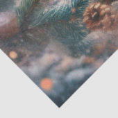 Schattige Baby Fox Winter Wonderland Decoupage Tissuepapier (Detail)