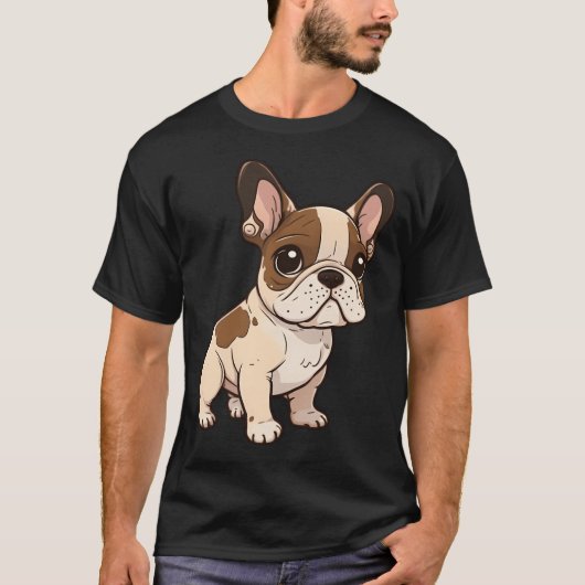 Schattige baby Franse buldog T-shirt (Voorkant)