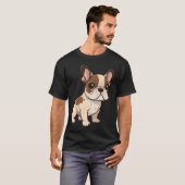 Schattige baby Franse buldog T-shirt (Voorkant volledig)