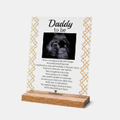 Schattige Baby gedicht voor papa Acryl Bord (Hoek)