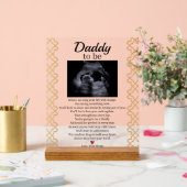 Schattige Baby gedicht voor papa Acryl Bord (Huwelijk)