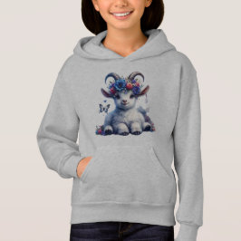 Schattige Baby Geit kinder hoodie