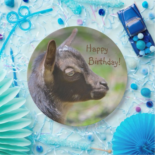 Schattige Baby Geitdag Papieren Bordje (Feest)