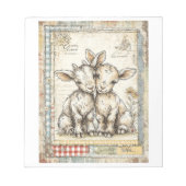 Schattige Baby Geiten  briefpapier Notitieblok (Voorkant)