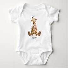 Schattige baby-giraf met sjaal